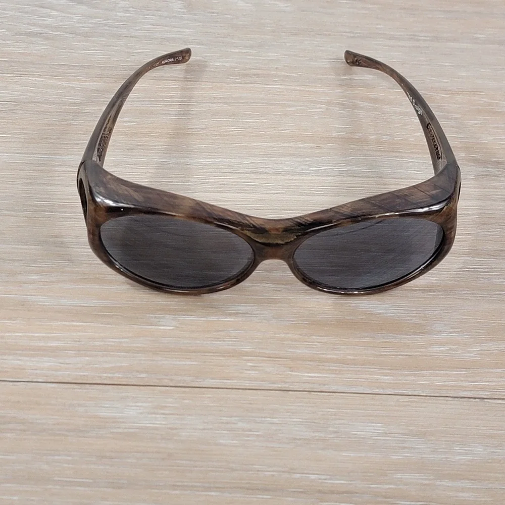 Jonathan Paul Fitovers Aurora AU003 Brown Tortoise Polarized Sunglasses UV 400